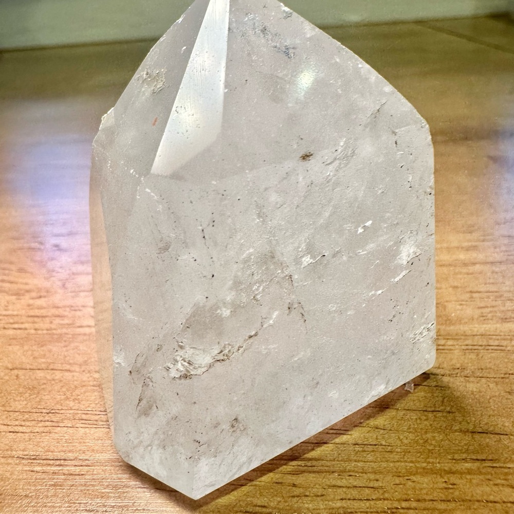 Clear Quartz Generator Point – Polished Crystal Tower
